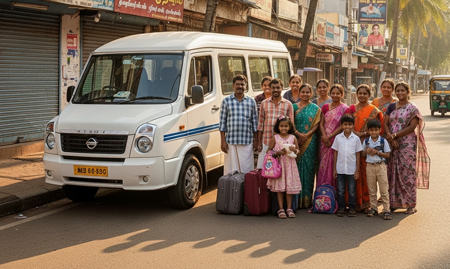 Family tempo rental Madurai